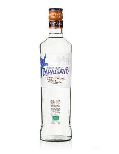 PAPAGAYO Organic Rum White,alc 40%, 70cl